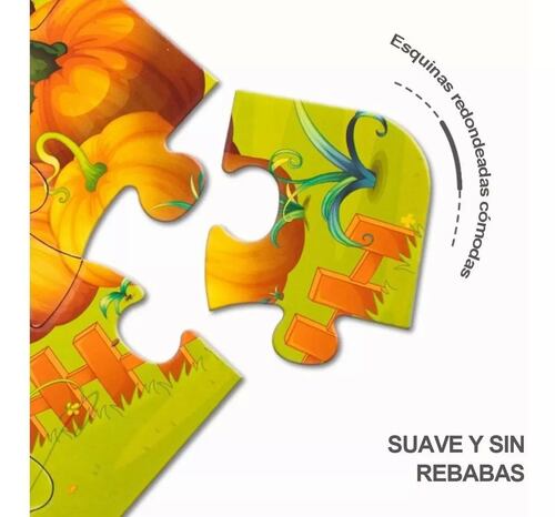Rompecabezas Educativo De Madera Para Niños * 12 Piezas