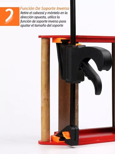 Kit 4 Prensas Sargento 4in Ajuste Rapido Doble Uso Obi.