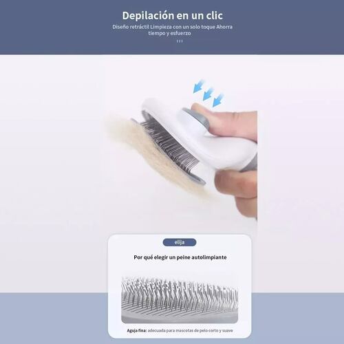 Cepillo Para Mascotas Gato Y Perro Peine Para Quitar El Pelo.