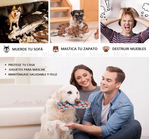 Juguetes De Morder De Cuerda Para Perros Y Cachorros 10 Pzs..