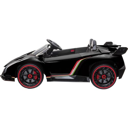 Carro Eléctrico Montable Lamborghini Negro Usb Mp3 +3 Años