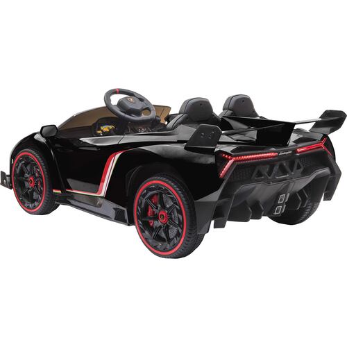 Carro Eléctrico Montable Lamborghini Negro Usb Mp3 +3 Años