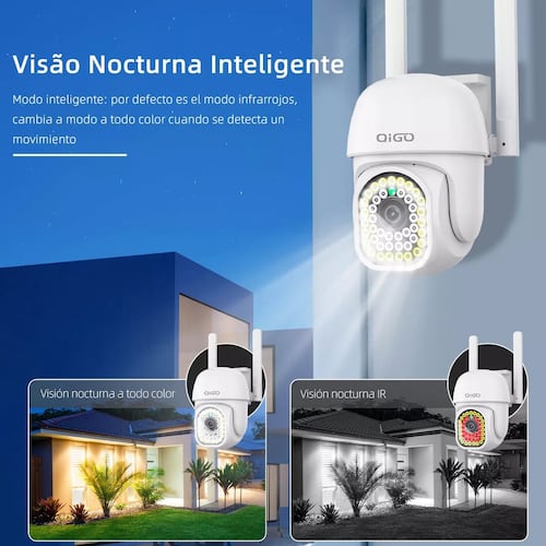 Cámara Seguridad Wifi Exterior Inalámbrica 1080p Vigilancia.