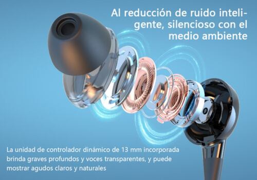 Audífonos In-ear Bluetooth Con Neckband De 2 Piezas Negro/Negro