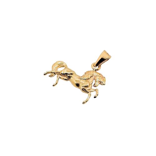 Dije caballo de oro amarillo 10k.