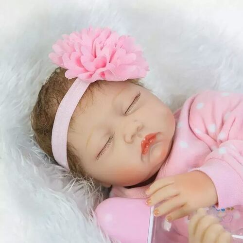 Muñeca Bebé Reborn Muñeca Para Dormir De Tela Suave 55cm
