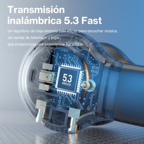 Audifonos Bluetooth Deportivos Inalámbricos Conducción Bige.