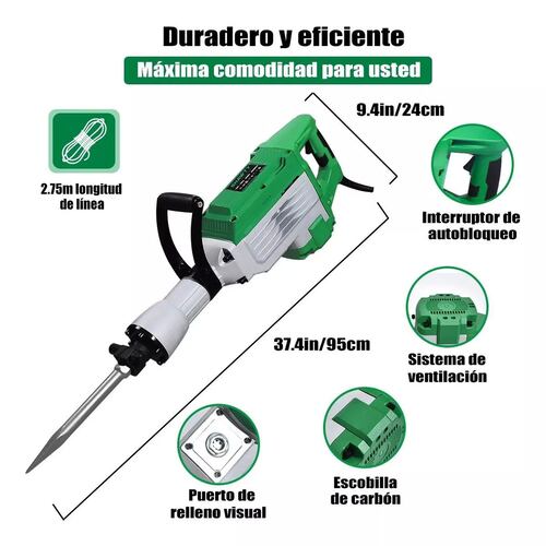 Demoledor Rompedor De Concreto Martillo Shawty 2400w.