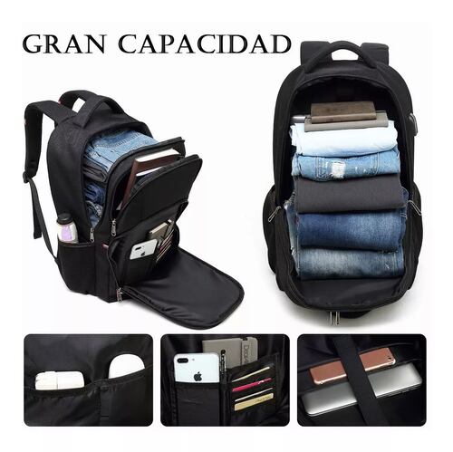 Mochila De Negocios Para Computadora 17.3 Con Cargador Usb.