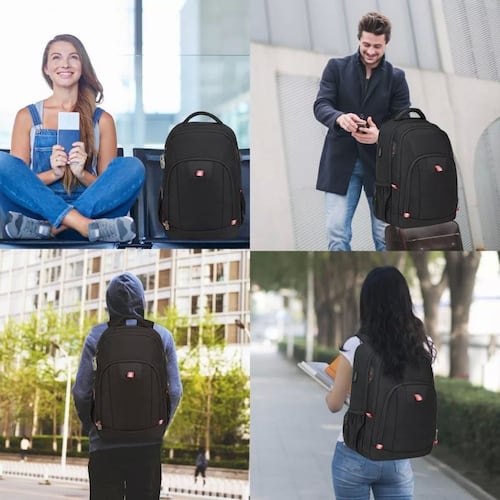 Mochila De Negocios Para Computadora 17.3 Con Cargador Usb.