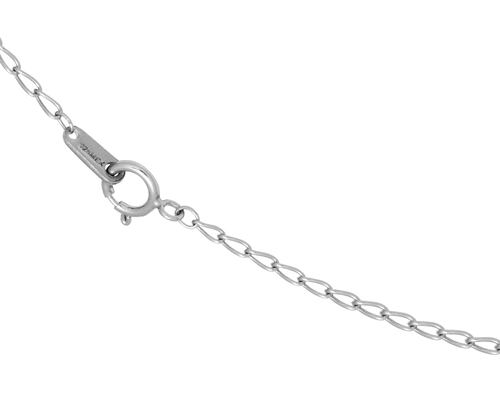 Collar Gargantilla Plata 925 Horoz Letra Inicial Cursiva U 45cm SP1420.
