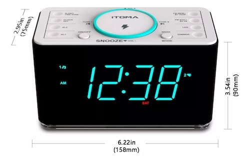Reloj Despertador Digital Led Con Bocina Bluetooth Y Radio