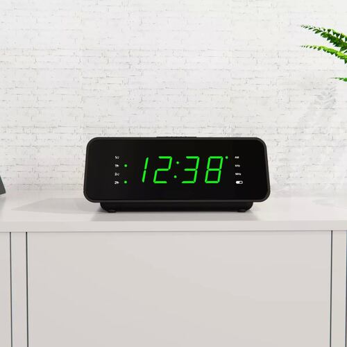 Radio Reloj Fm/am Despertador Digital Para El Dormitorio.