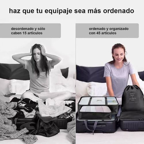 Bolsas Organizador De Maleta Equipaje Para Viaje Impermeable