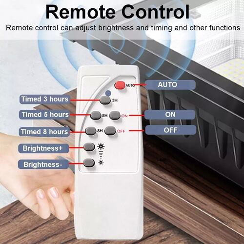 Lampara Solar 100w Recargable Led Impermeable 100 Super Leds