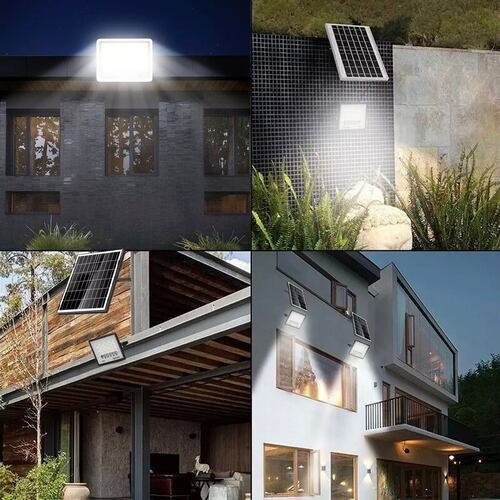 Lampara Solar 100w Recargable Led Impermeable 100 Super Leds