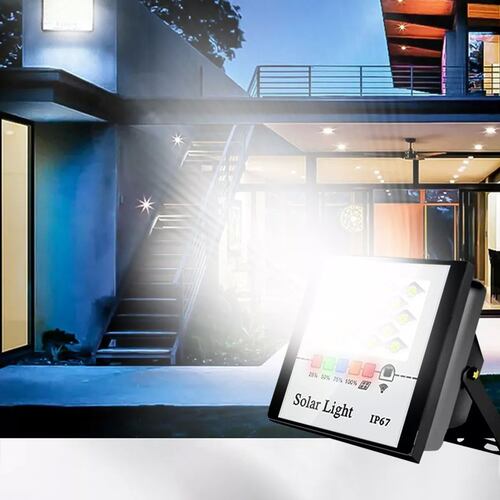 Lampara Solar 100w Recargable Led Impermeable 100 Super Leds