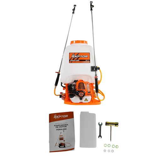 Fumigadora A Gasolina Raptor 25 Litros 26cc 1.2 Hp C/Doble Varilla - FERAL250