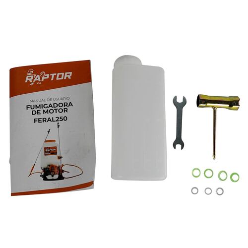 Fumigadora A Gasolina Raptor 25 Litros 26cc 1.2 Hp C/Doble Varilla - FERAL250