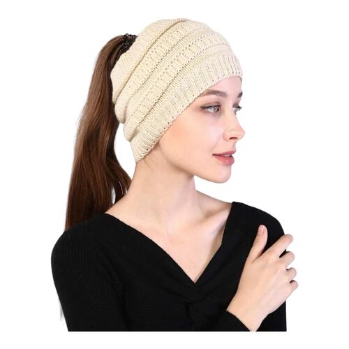 Gorro Invernal Tejido De Punto Para Coleta.