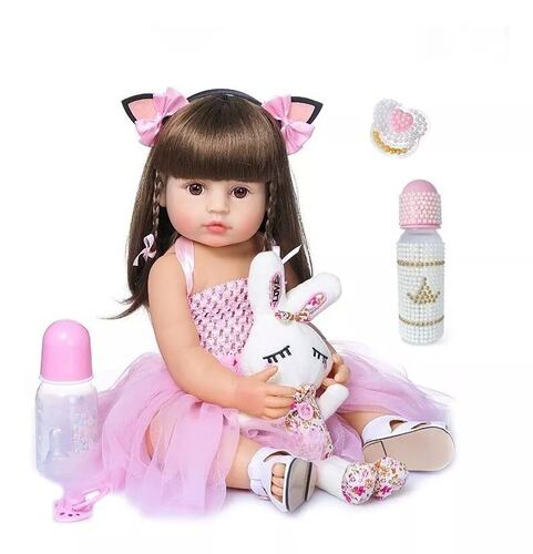 Bebé Reborn Muñeca Silicona Princesa Realista Regalo M E