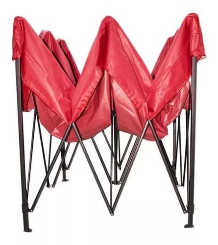 Carpa Toldo 3x3 Reforzado Plegable Impermeable color ROJO.