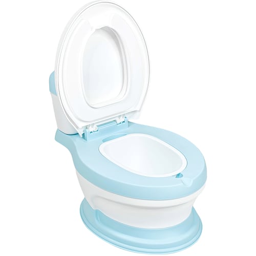 Bacinica Bañito Entrenador Niños Baño Asiento Acojinado Azul
