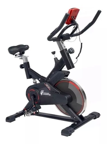 Bicicleta fija Centurfit MKZ-7702-13KGS para spinning color negro.