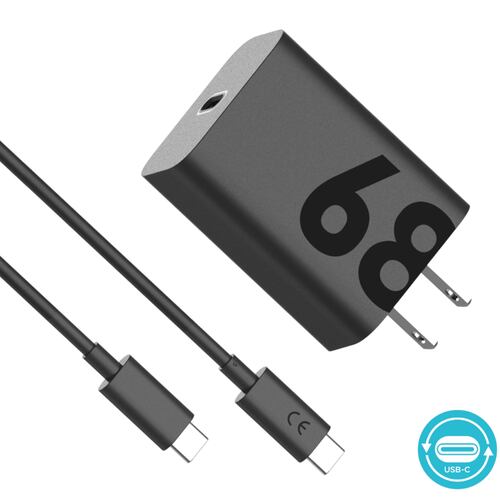 Cargador Motorola 68W Salida Tipo C con Cable Carga Rápida.