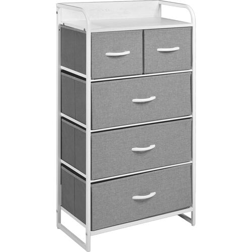 Mueble Comoda Buro Organizador 5 Cajoneras Tela Moderno 