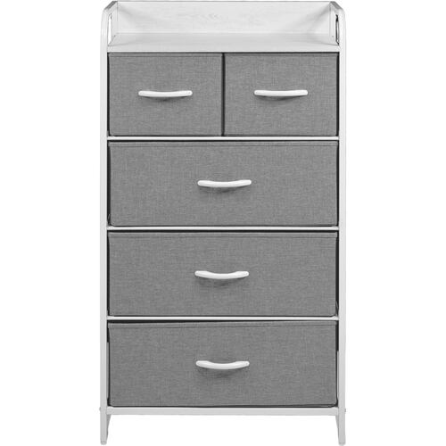 Mueble Comoda Buro Organizador 5 Cajoneras Tela Moderno 