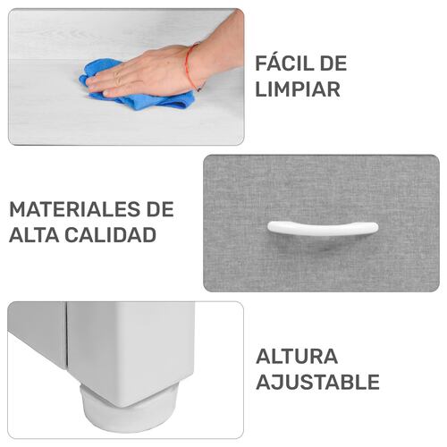 Mueble Comoda Buro Organizador 5 Cajoneras Tela Moderno 