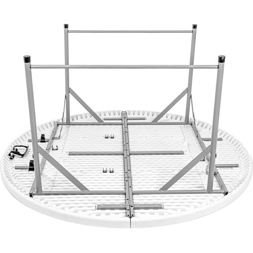 Mesa Plegable Portatil Redonda 1.50m Jardin Exterior .