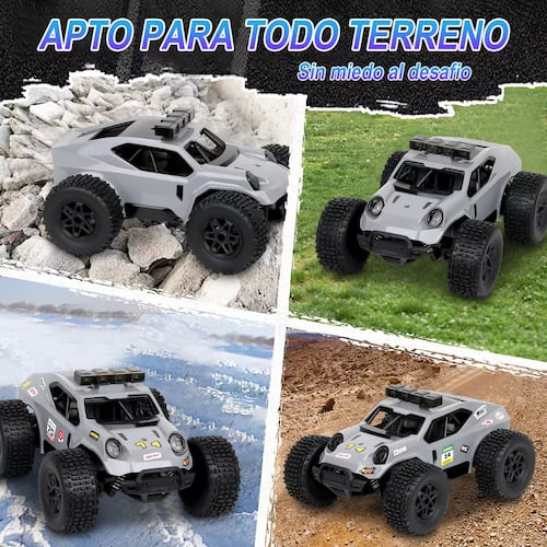 Todo Terreno Juguete Carros Control Remoto Diy Con Led Luces.