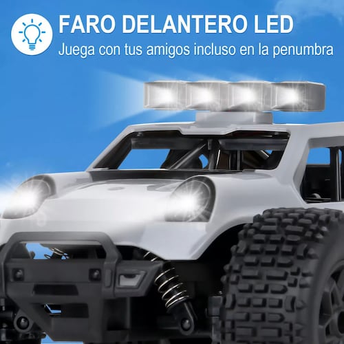 Todo Terreno Juguete Carros Control Remoto Diy Con Led Luces.