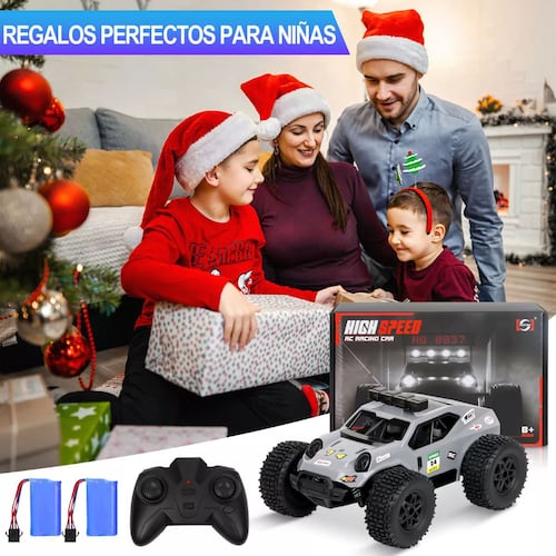 Todo Terreno Juguete Carros Control Remoto Diy Con Led Luces.