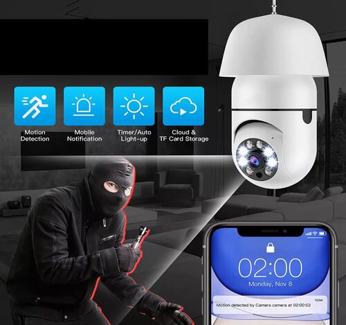 Cámara De Seguridad Wifi Exterior Hd 1080p Alarma/remota Ip.