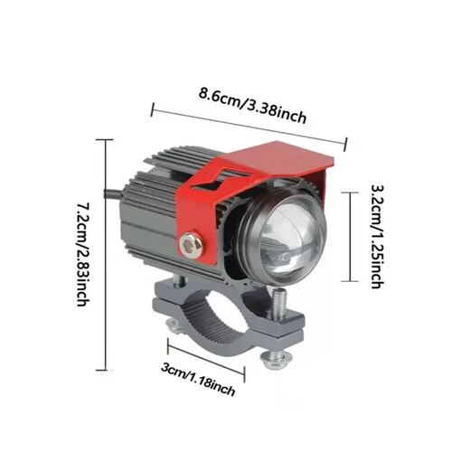 Par Faros Lupa Doble Color Exploradoras Para Auto Moto 60w