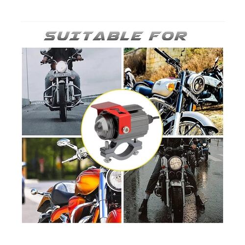 Par Faros Lupa Doble Color Exploradoras Para Auto Moto 60w