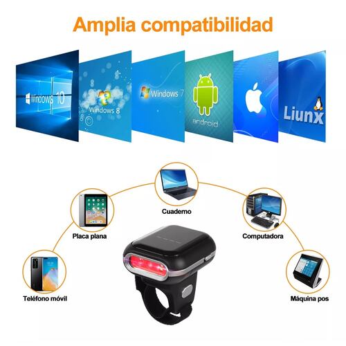2.4g Lector De Código De Barras Inalámbrico Bluetooth