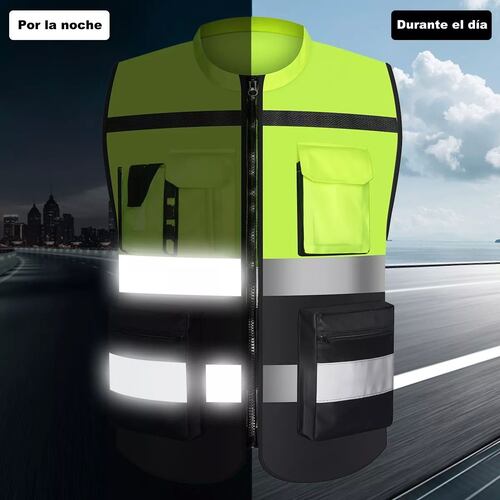 Chaleco De Seguridad Industrial Reflejante Alta Visibilidad
