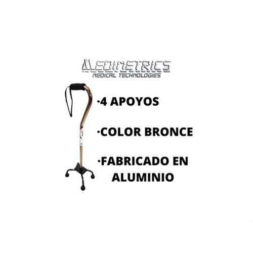 Baston 4 Apoyos Bronce Ajustable Ergonomico Aluminio SPEEDY