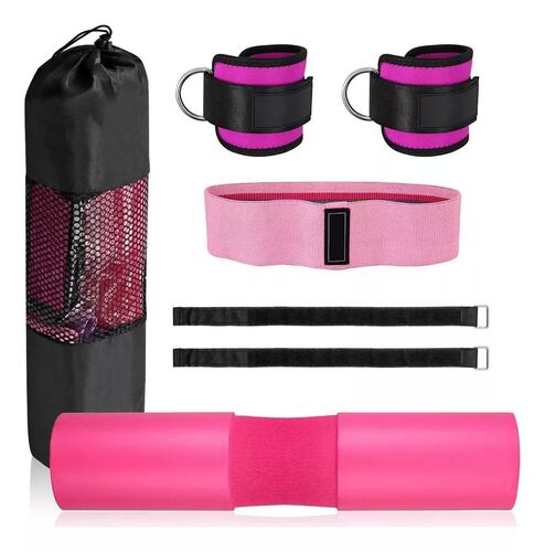 Kit Ejercicio Cojín Protector De Cuello Para Gym Pesas Barra