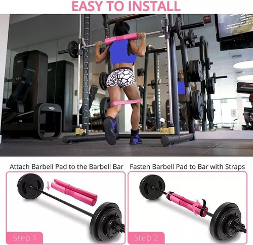 Kit Ejercicio Cojín Protector De Cuello Para Gym Pesas Barra