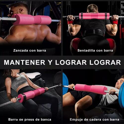 Kit Ejercicio Cojín Protector De Cuello Para Gym Pesas Barra