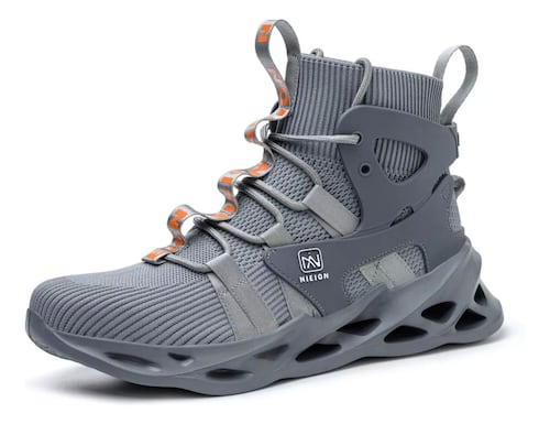 Tenis De Seguridad Zapatos Trabajo Anti-pinchazos Nieion TALLA 27 color GRIS