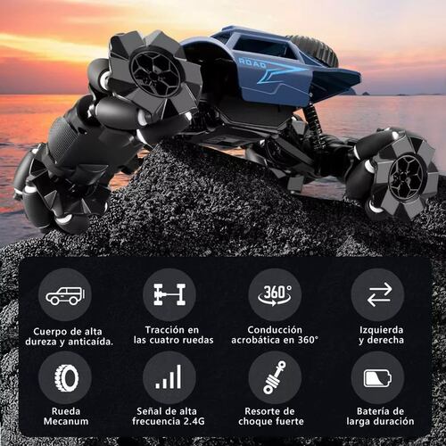 Coches De Control Remoto 4wd 24cm Y Rotación Carros Juguete