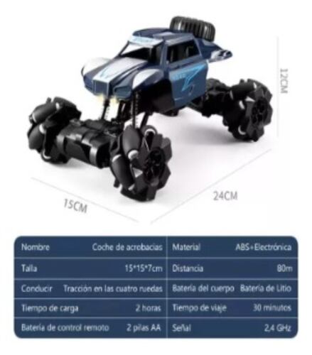Coches De Control Remoto 4wd 24cm Y Rotación Carros Juguete