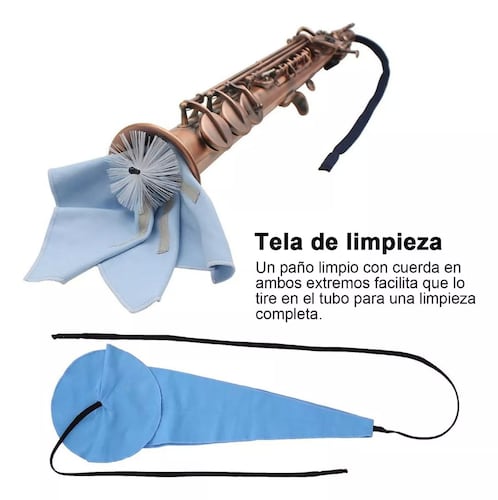 Saxofon Kit Limpieza 9pz Escobilla Mantenimiento