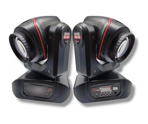Cabezas Robóticas LITE TEK MINI BEAM 2 Cabezas+maleta 65 W.